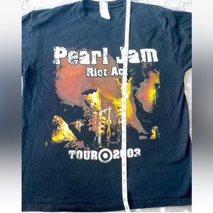 Vintage PEARL JAM RIOT ACT USA TOUR 2003  T-SHIRT SIZE XL
